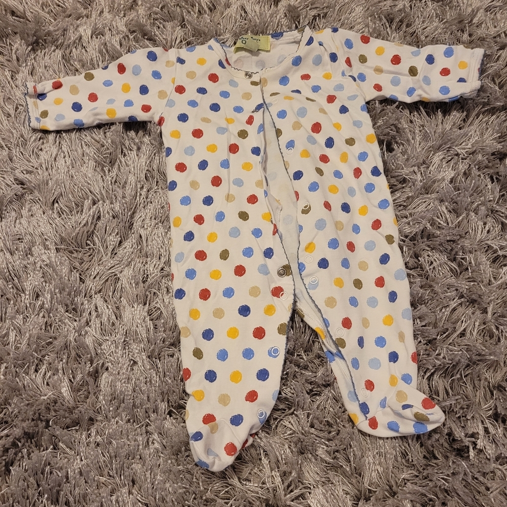 Kissy kissy footie pajama 0-3
